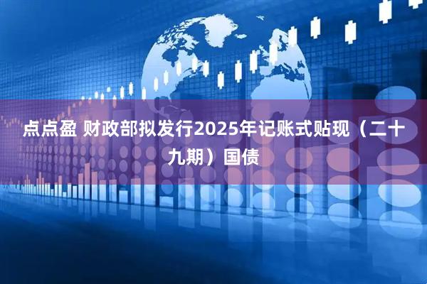 点点盈 财政部拟发行2025年记账式贴现（二十九期）国债
